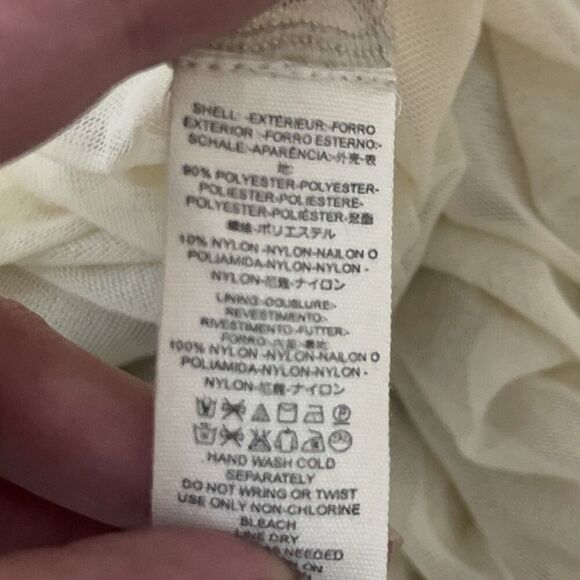 FREE PEOPLE Sequin Skirt Size Large Blush Pink NEW Party Glitz Glam Tulle - Picture 12 of 12